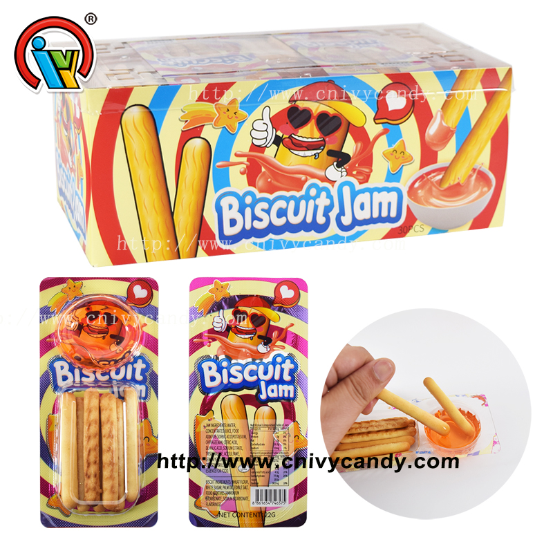 cookies with fruit liquid jam candy supply