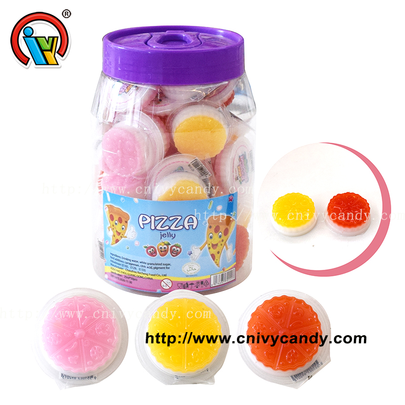 pizza shaped jelly cup candy factory