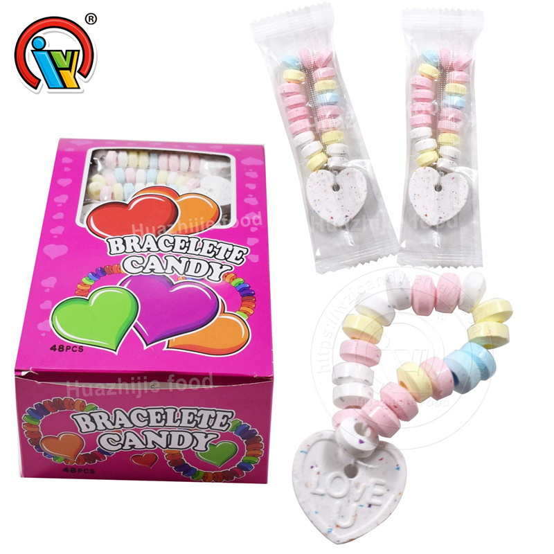 wholesale colorful heart bracelet candy