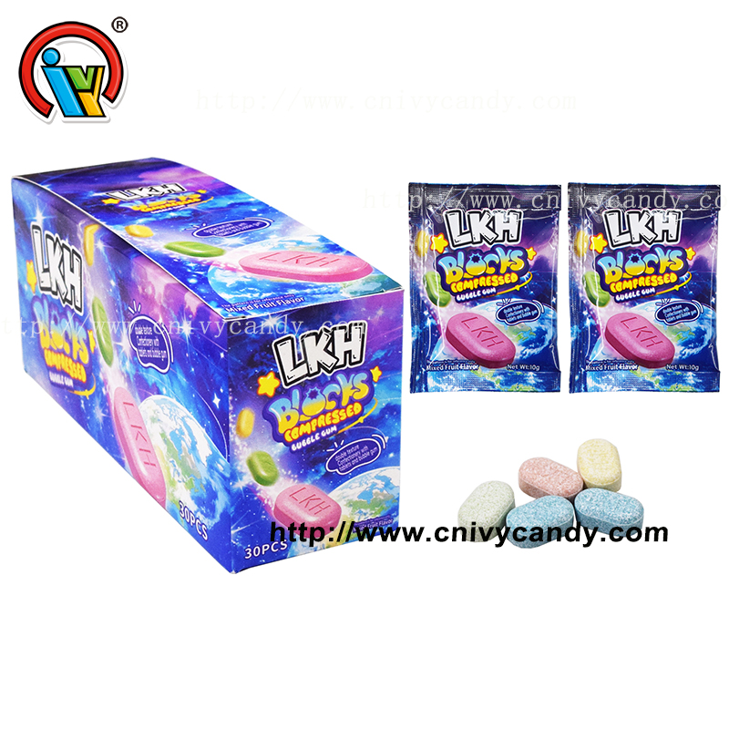 pressed bubble gum candy 
