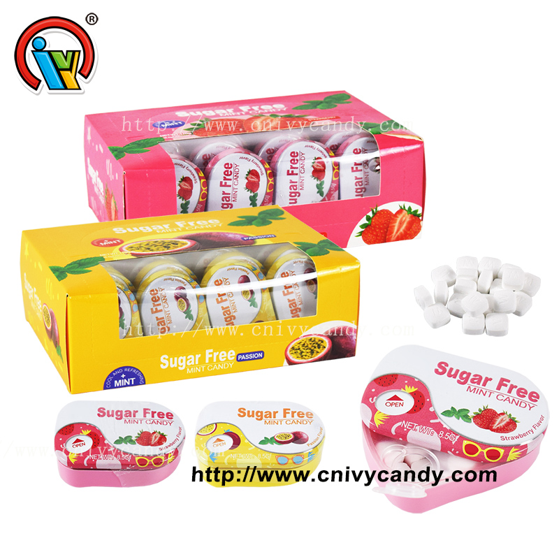 Tin box  pressed candy