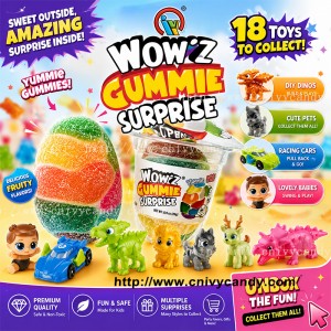 V094 surprise gummie egg candy factory