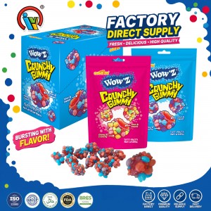 crunchy gummy ball candy factory manufacturer