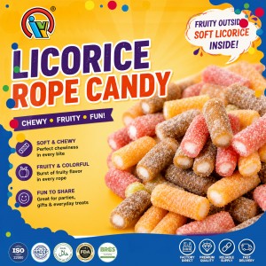 licorice rope gummy candy factory