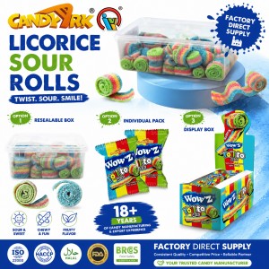 licorice sour rolls candy