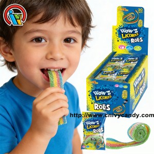 liquorice sour rolls candy supplier