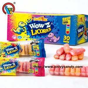 liquorice sour ropes gummy candy