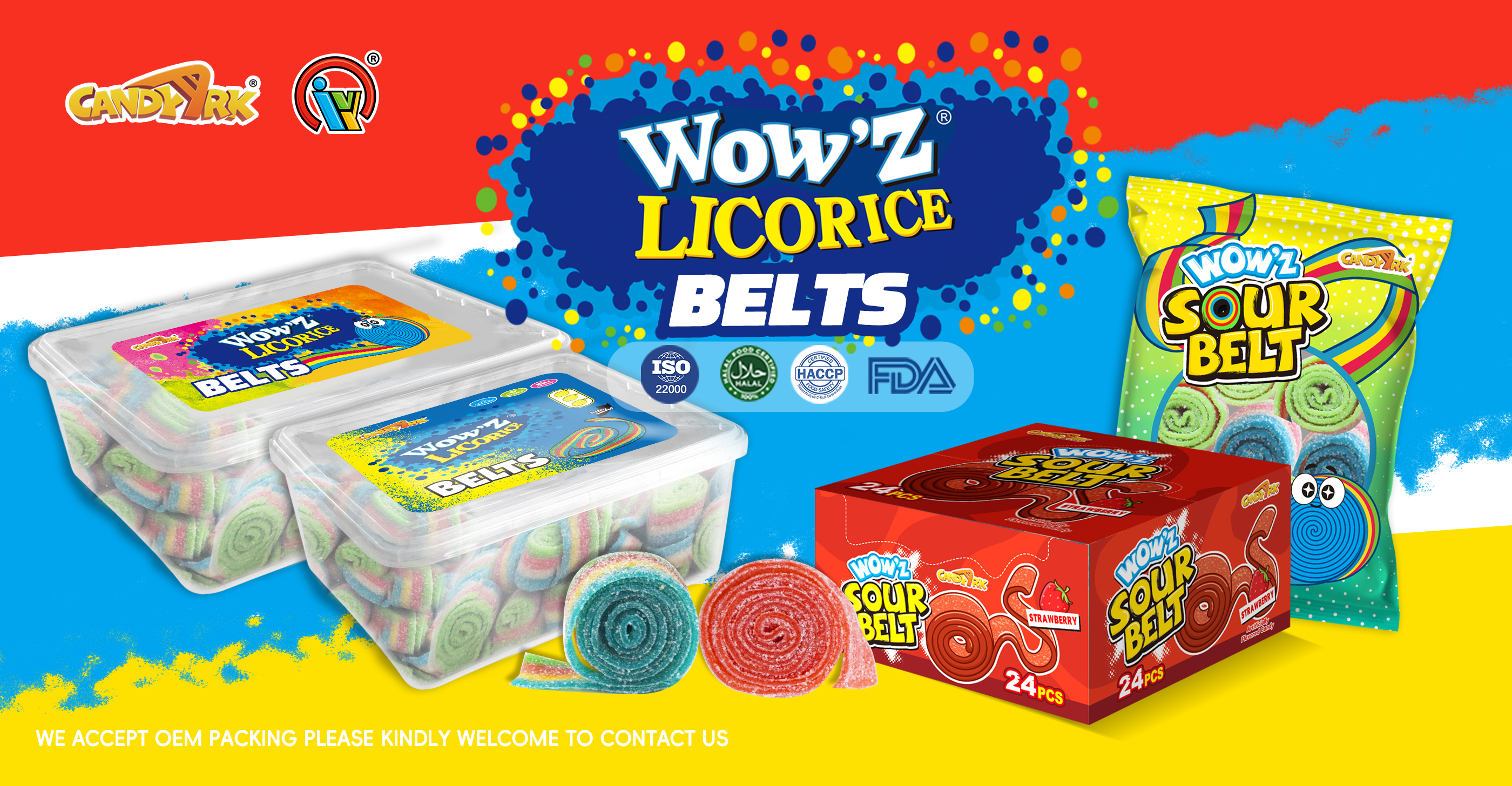licorice sour rolls gummy candy factory