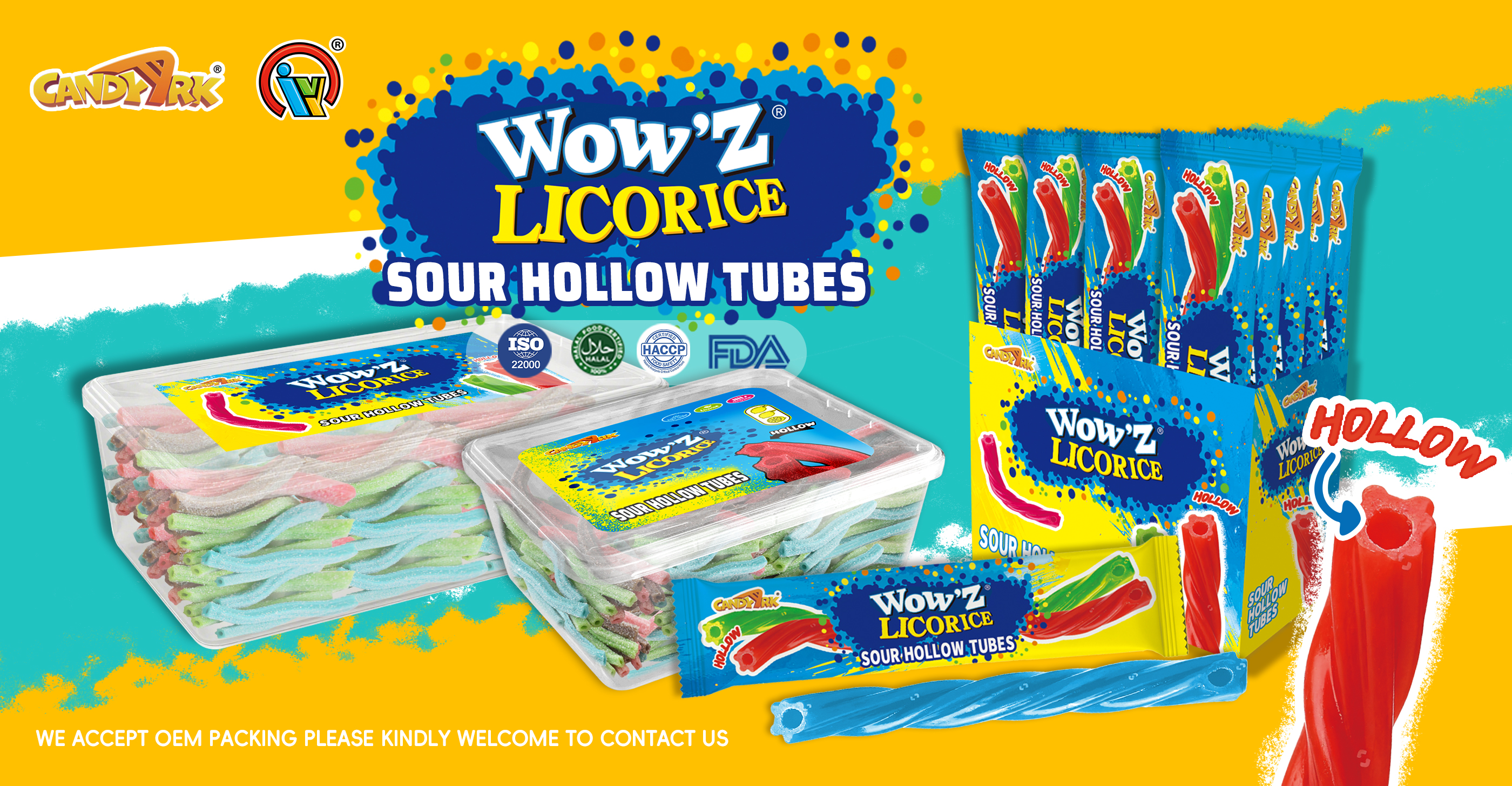 licorice hollow straw  sour gummy candy