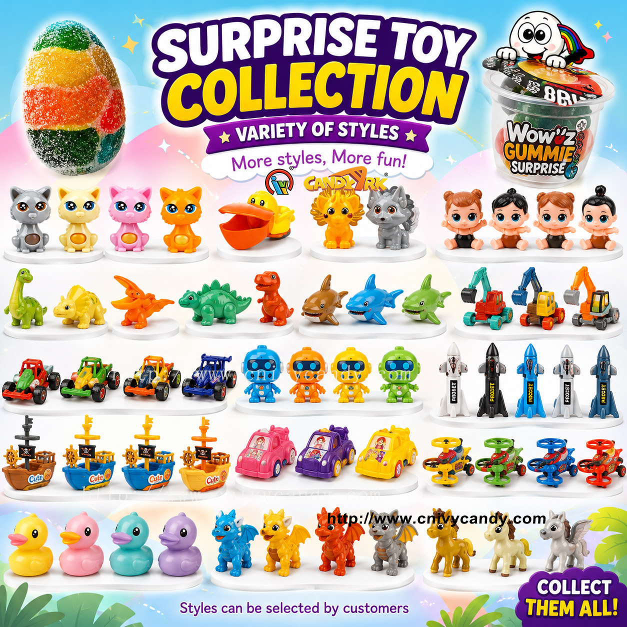 wowz gummy surprise egg kid toy candy factory